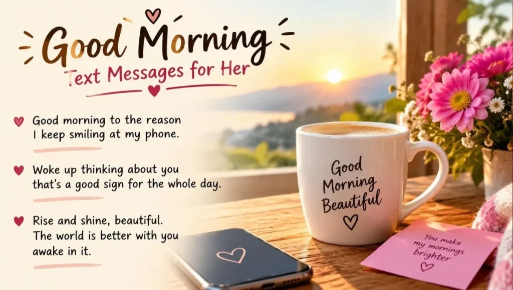 Good Morning Text Messages for Her