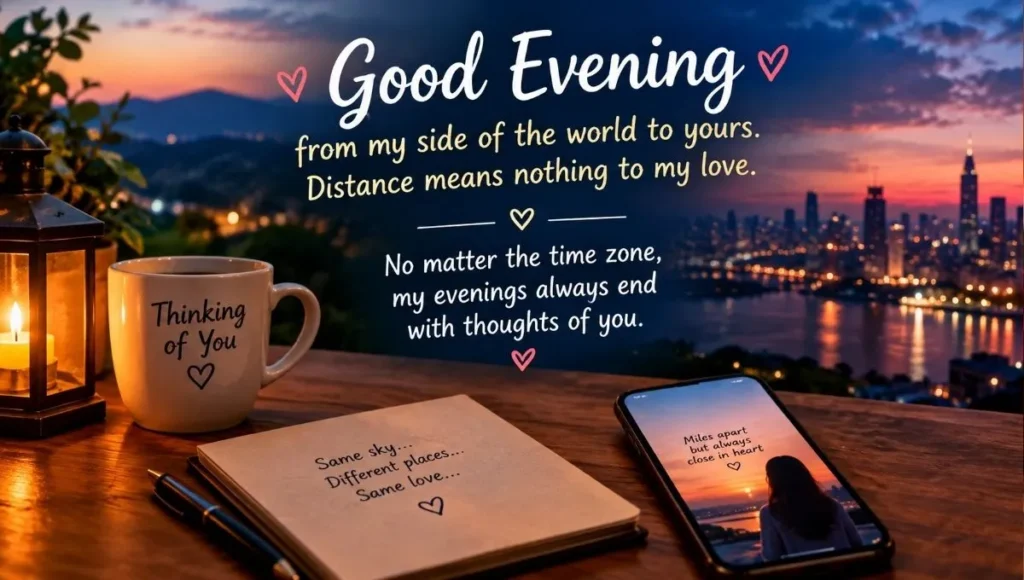 Good Evening Messages for Long Distance Love