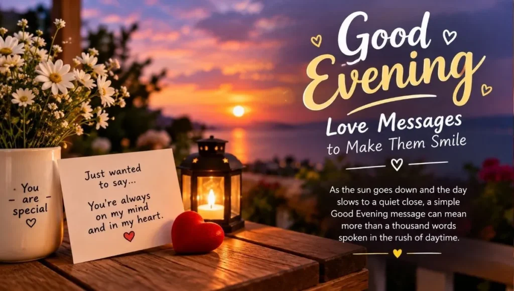 Good Evening Love Messages to Make Them Smile