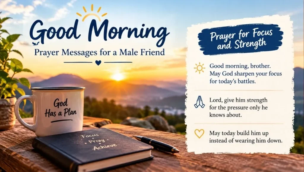 Good Morning Prayer Messages for a Male Friend