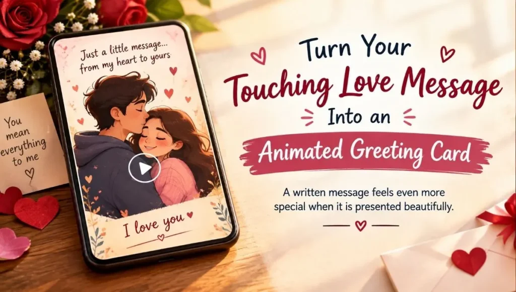 Turn Your Touching Love Message Into an Animated Greeting Card