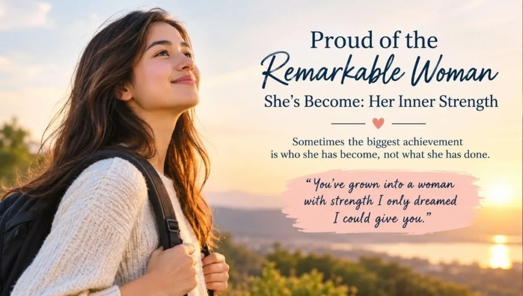 Proud of the Remarkable Woman She's Become: Her Inner Strength