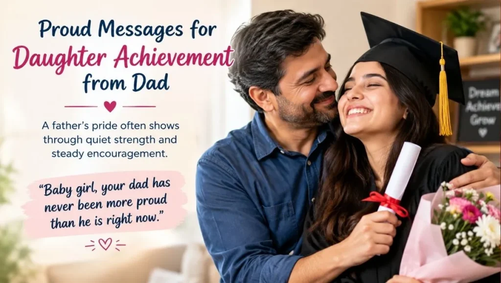 Proud Messages for Daughter Achievement from Dad
