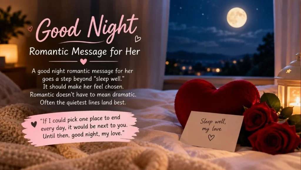 Good Night Romantic Message for Her