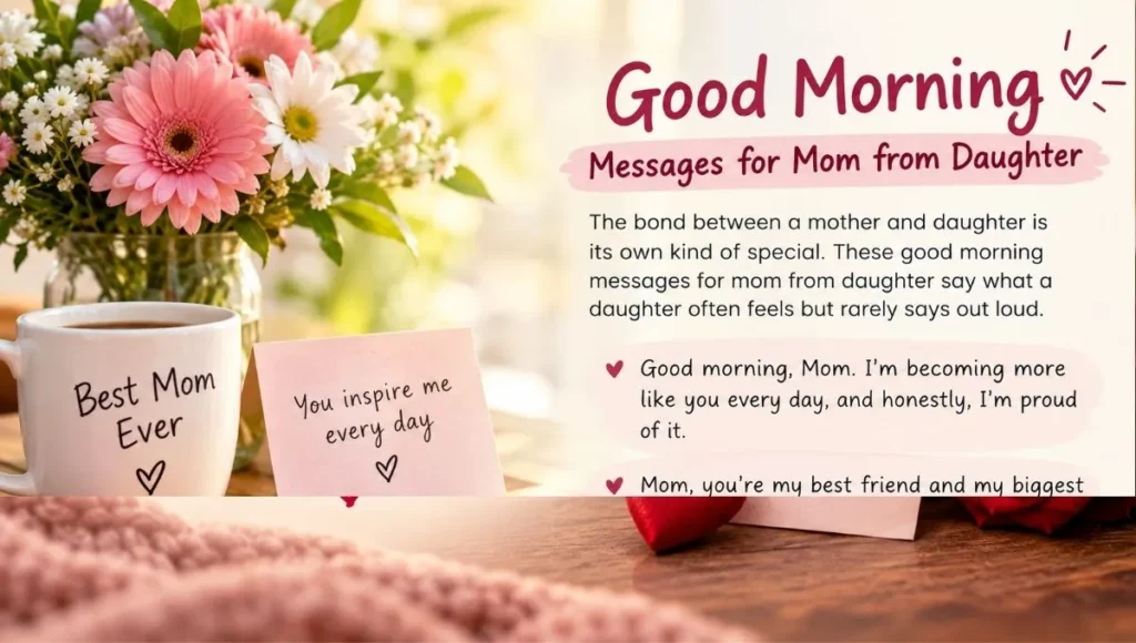 Good Morning Messages for Mom from Daughter