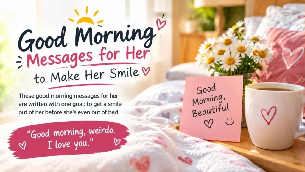 Good Morning Messages for Her to Make Her Smile
