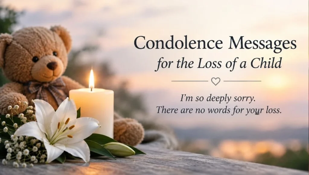 Condolence Messages for the Loss of a Child