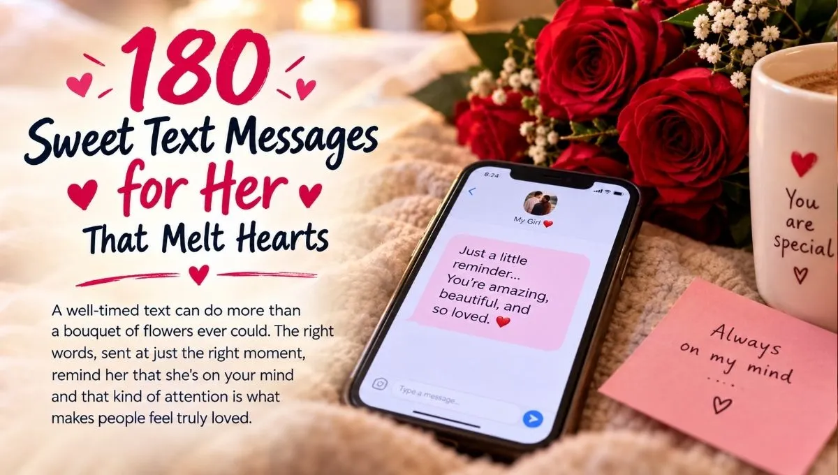 180 Sweet Text Messages for Her That Melt Hearts