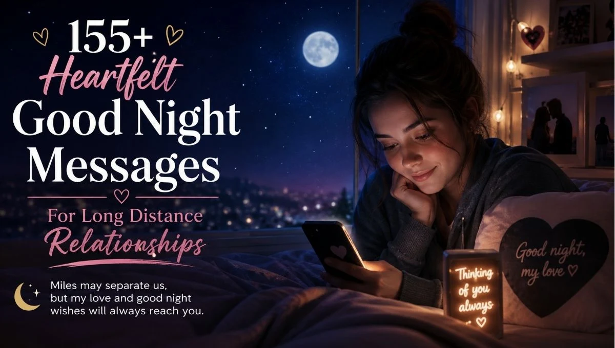 155+ Heartfelt Good Night Messages For Long Distance Relationships