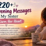 220+ Good Evening Messages to My Sister to Warm Her Heart