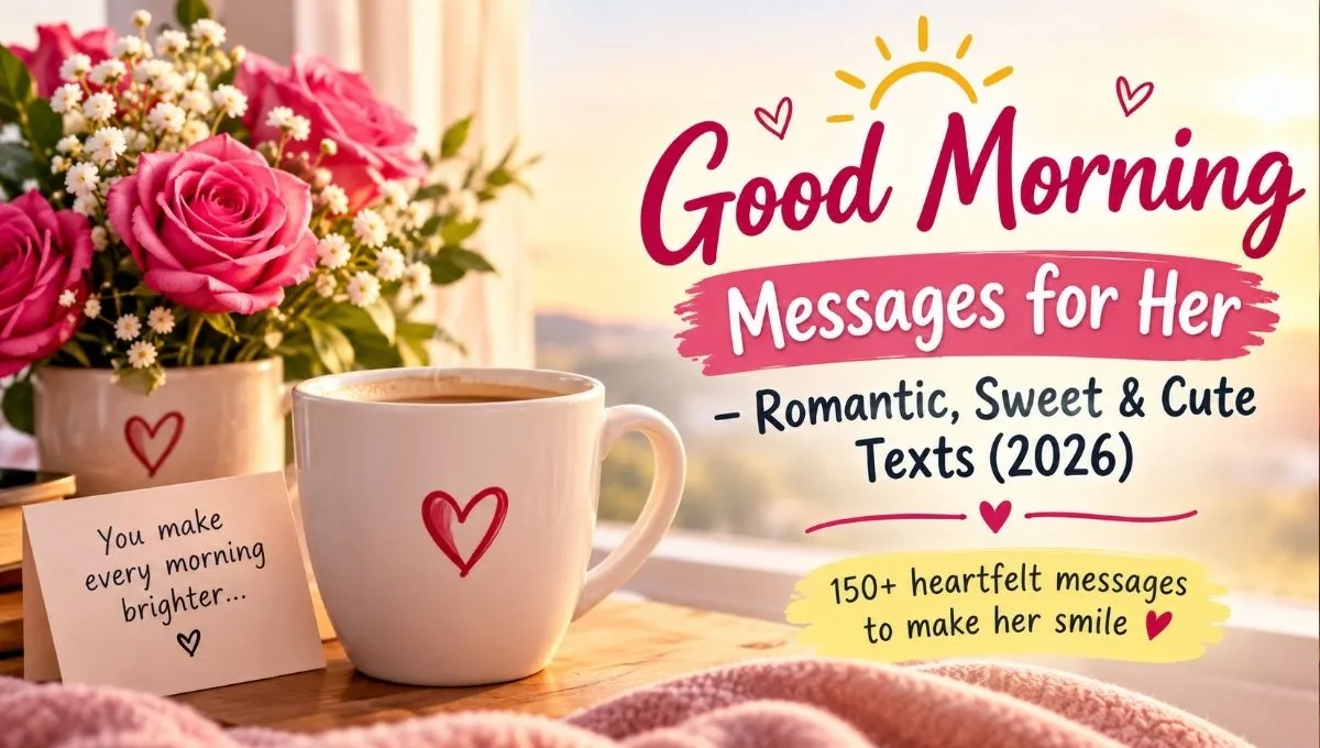150+ Good Morning Messages for Her – Romantic, Sweet & Cute Texts (2026)