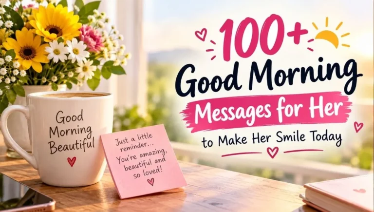 100+ Good Morning Messages for Her to Make Her Smile Today 